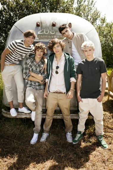 Louis Tomlinson, Liam Payne, Harry Styles, Zayn Malik and Niall Horan of One Direction.